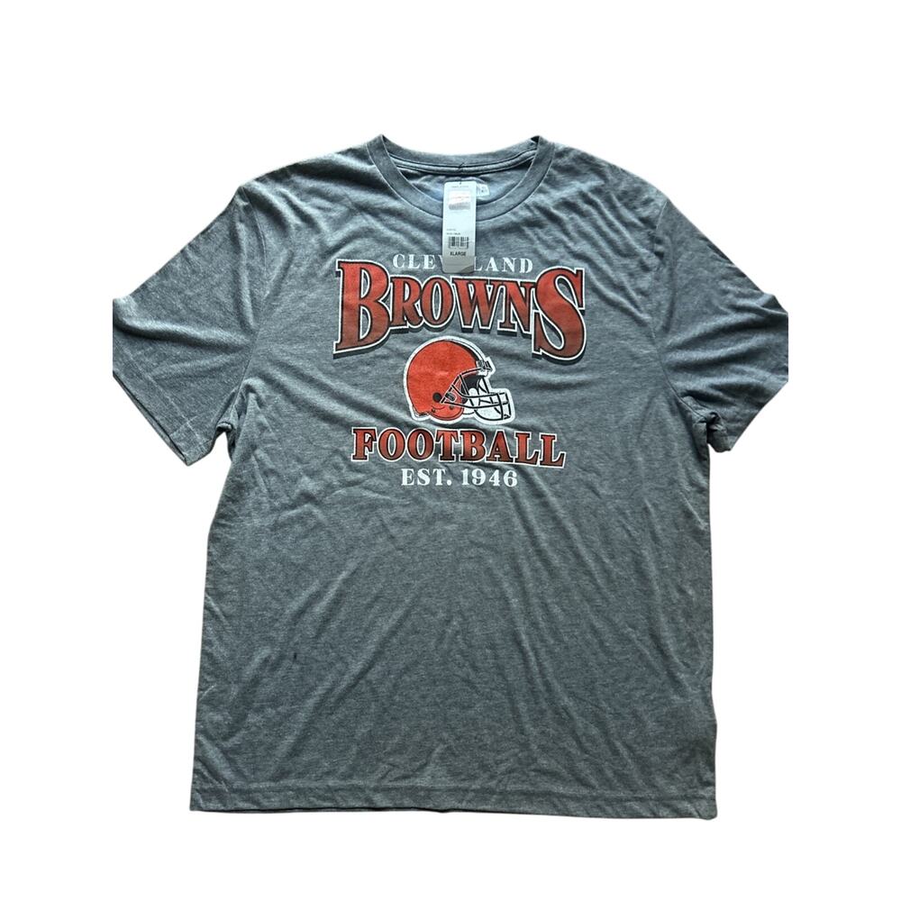 Cleveland Browns Shirt Adult X-Large Gray Football 1946 T-Shirt ~ NWT - XL